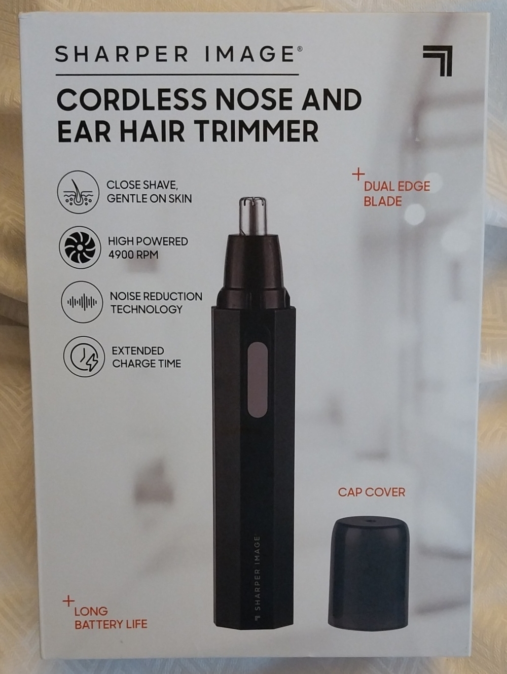 HAIR TRIMMER Cordless for ear & nose Sharper Image NEW